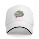 Black Baseball Cap with Traditional Landscape Art Print