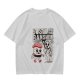 Olive t-shirt with sushi and banshee graphic print