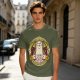 Otter with Straw Hat Graphic Tee Design