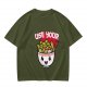 Olive T-Shirt With Cute Ramen Bowl Graphic And 'Use Your' Text