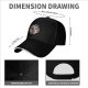 Black Baseball Cap With Chibi Warrior Girls Graphic Print