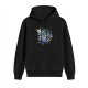 Black Hoodie With Whimsical Fantasy Creature Box Art Print