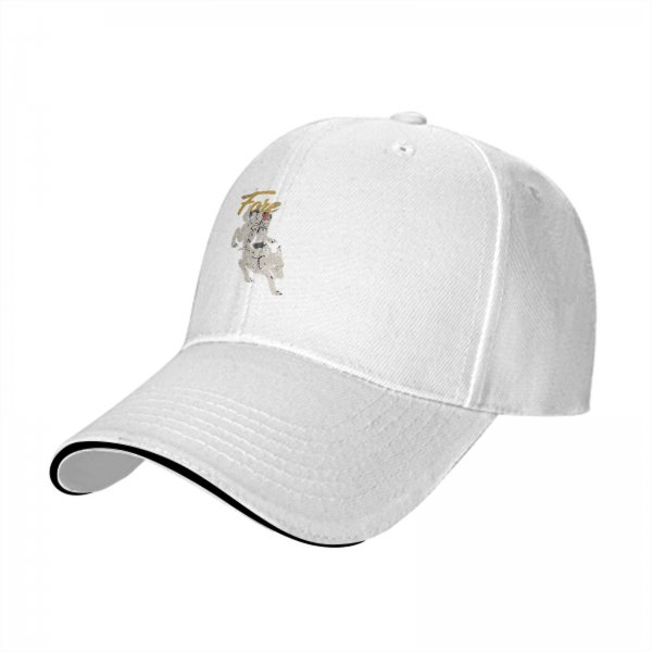 Black baseball cap with running dog graphic and gold text