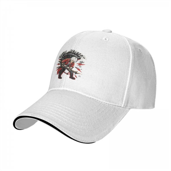 Black Baseball Cap With Devil Hunter Dante Graphic Print