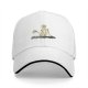 Black Baseball Cap With Skeleton Holding Mug Water Ripple Art