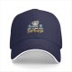 Black baseball cap with raccoon lifting weights and 'so i can eat garbage' text