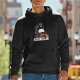 Black hoodie with a penguin graphic that says Noot Today