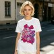Olive T-shirt with Spinel Character Graphic Print