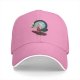 Black baseball cap with The Owl House Eda and King graphic print