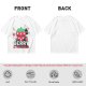 Olive graphic t-shirt with crying strawberry and 'berry stressed' text
