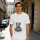 Olive T-shirt with Angry Koala Holding a Small Toy Print