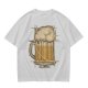Beer Mug with Golden Ratio Graphic Novelty T-Shirt Print