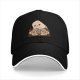 Black baseball cap with cute ghost 'Wanna Be My Valentine?' print