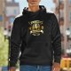 Black Hoodie With Silly Goose Academy Crest Graphic