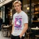 Unicorn Hunter Graphic Tee with Sword and Sparkle Design