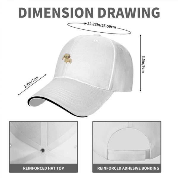 Black Baseball Cap With Cute Headphone Wearing Cat Graphic