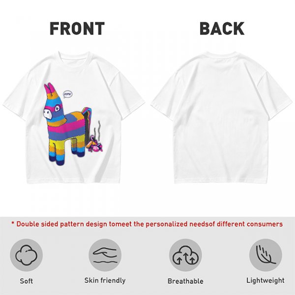 Oops Donkey Pinata Graphic Olive Green T-Shirt