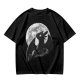 Olive T-Shirt Featuring Toothless Dragon Against Full Moon