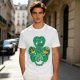 Olive Green T-Shirt With Studio Ghibli Clover Graphic Print