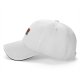 Black baseball cap with retro rainbow and 'All I want to do is illegal in this cosmos' text