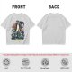 Olive Graphic Tee With Retro Sci-Fi Character Art Print