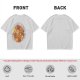 Olive t-shirt with cute puppy pile graphic and playful text