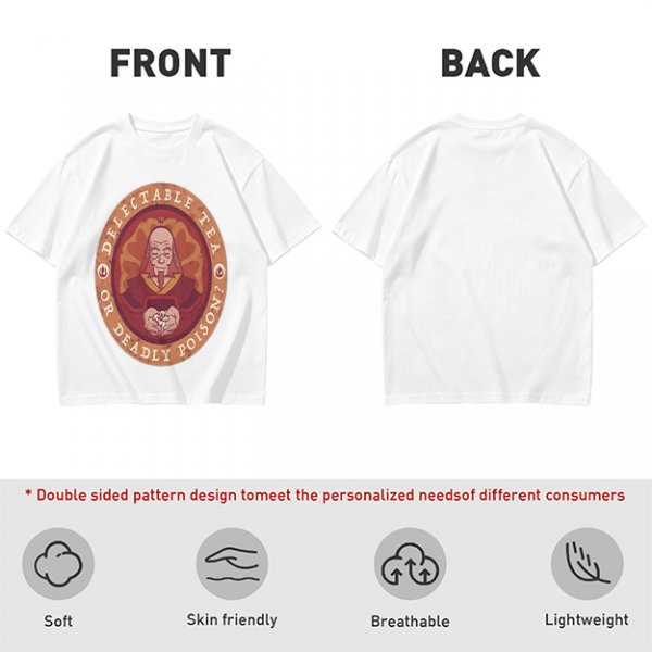 Unisex Graphic Tee Featuring Iroh Delectable Tea Or Deadly Poison Design