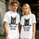 Olive graphic t-shirt with black cat holding 'for a year or two' text
