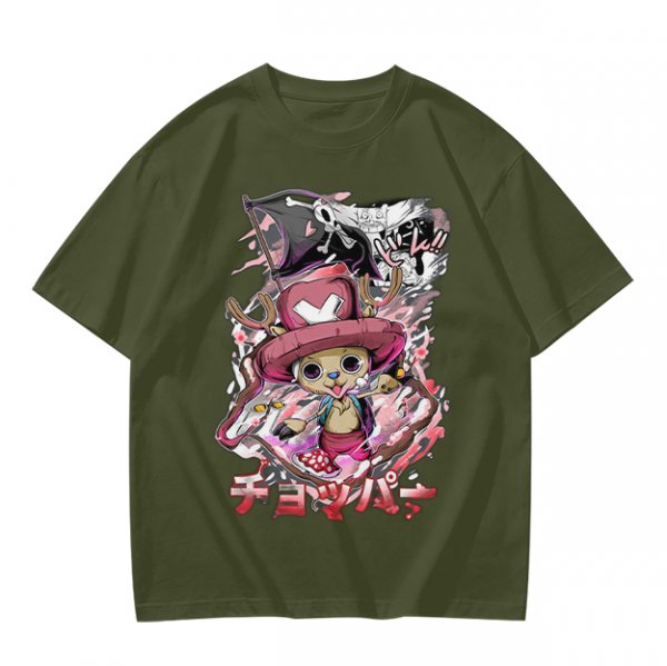 Olive Anime T-Shirt Featuring Tony Tony Chopper from One Piece