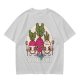 Olive Graphic T-Shirt With Evil Vegetable Characters Design