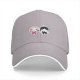 Black Baseball Cap With Cute Wednesday Addams And Enid Sinclair Chibi Art