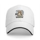 Black baseball cap with beagle dog coffee pun graphic