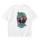 Olive t-shirt with modern mermaid graphic and 'I wanna be where the people aren't' text
