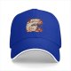 Black Baseball Cap With Cute Bagel Themed Hamster Art