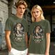 Olive T-Shirt with Dark Peter Pan and Tinker Bell 'Lost Boy' Graphic