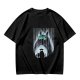 Olive T-shirt with My Neighbor Totoro Rain Scene Print