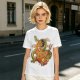 Olive T-Shirt With Japanese Ramen Dragon Artwork