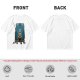 Olive Green T-Shirt With Cartoon Rabbit Character Graphic