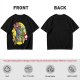 Olive T-shirt with Block Style Mario Riding Yoshi and Mushroom Graphics