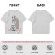 Olive T-Shirt With Meditating Llama Rainbow Graphic