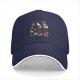 Black Baseball Cap With Cat Loaf Breeds Graphic Print