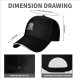 Black Baseball Cap With Themed Fantasy Warrior Art Print