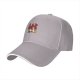 Black Baseball Cap With Anime Pirate Crew Silhouette Print