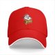 Black Baseball Cap with Santa Jingles Christmas Graphic