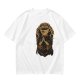 Olive green t-shirt with Pray the Coffee Brew graphic print