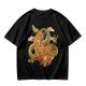 Olive T-Shirt With Japanese Ramen Dragon Artwork
