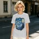 Olive T-Shirt with Starry Night Art Print