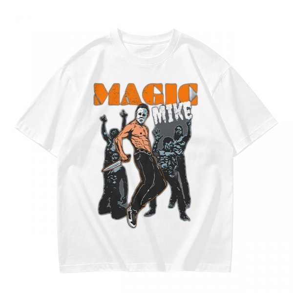 Magic Mike Horror Parody Graphic T-Shirt Design