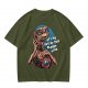 Olive t-shirt with E.T. 'Get Me Out Of This Planet ASAP' print