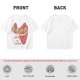 Olive T-Shirt With Cute Ramen Cups In Love Graphic